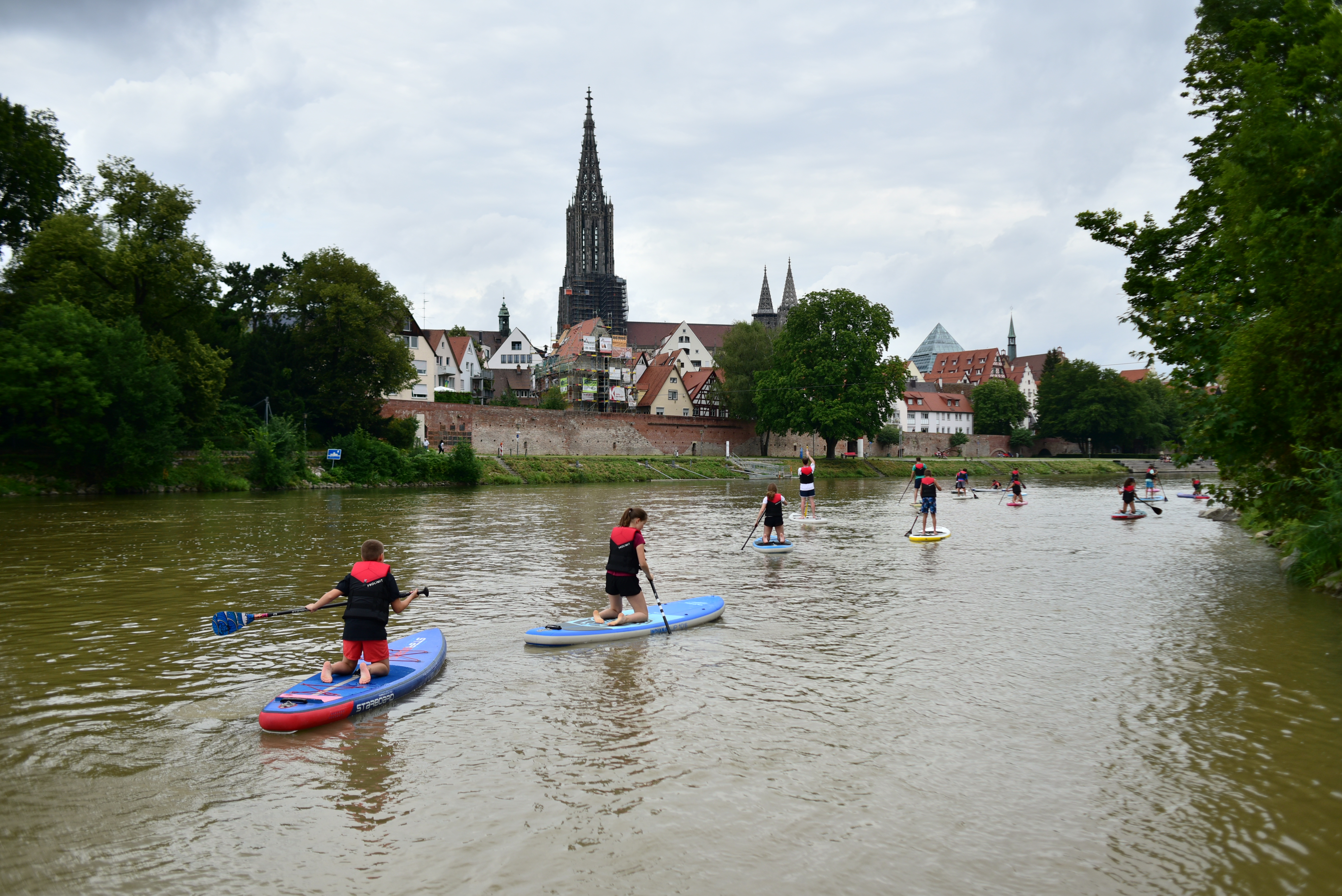 Stand Up Paddeling - Auf der Donau